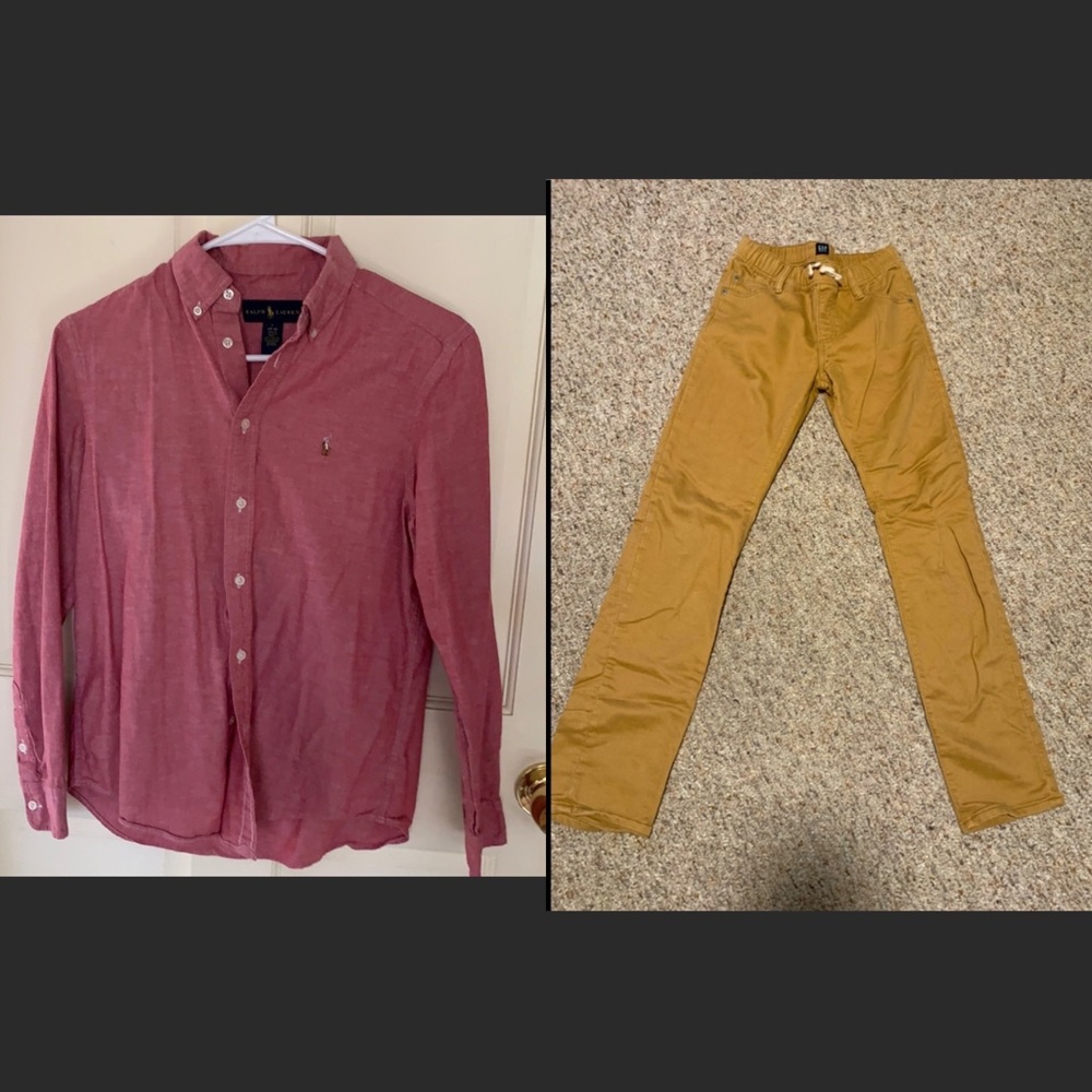 Outfit!! GAP boys pants & Ralph Lauren shirt